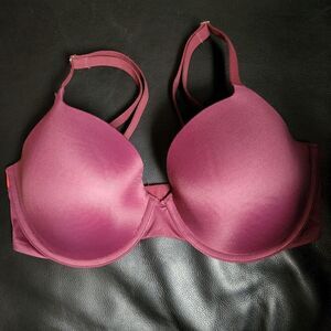 NWOT PINK 34DD campus lightly lined bra. Eggplant underwire bra with neon orange
